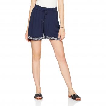 Vero Moda Vmhouston N/w Shorts Exp, Pantalones Cortos para Mujer, Azul