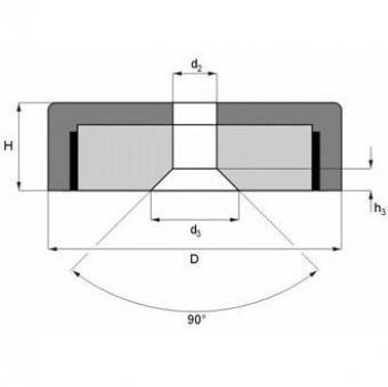 ferrita plana Ø 63 x 14,0 mm con descenso, mantiene 29 kg