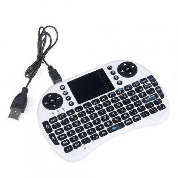KKmoon 2.4G Mini Teclado con Ratón Táctil QWERTY Inalámbrico de Mano del Touchpad para PC Portátil Android TV Box HTPC