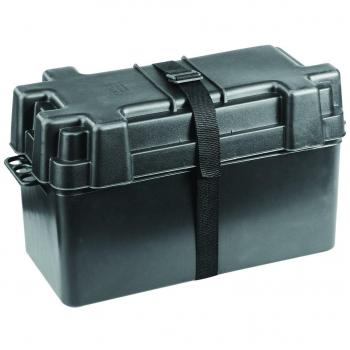 NuovaRade Caja de batería, Dimensiones internas: 15.2 x 6.9 x 8.9 Pulgadas, Negro, bis 120 Ah