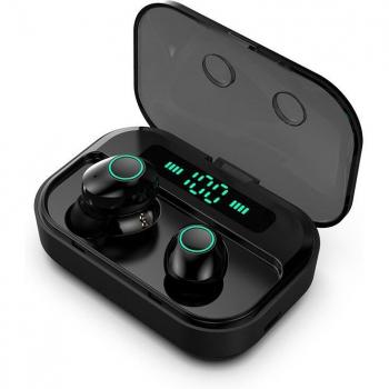 Miniauriculares inalámbricos TWS Bluetooth 5.0 con LED, estéreo y manos libres - 1 par