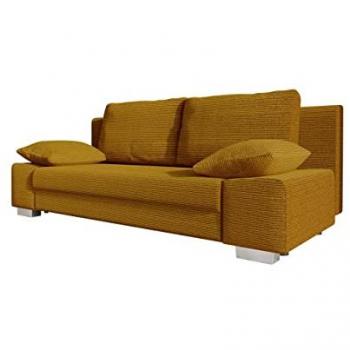 Sofá-cama Comfivo 145 con caja de ropa de cama y función de descanso, dimensiones 200 x 77 x 87 cm