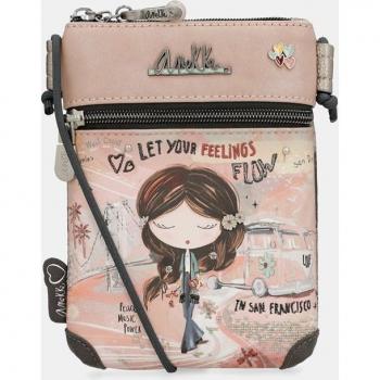 ANEKKE 38823-904 Bolso de mujer verde Bandolera Peace & Love