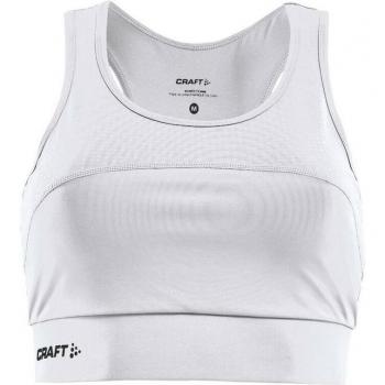 Craft Rush Sports Bra - Low Impact, White, Size 2XL, Women's