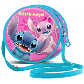 Disney Stitch Match Round Shoulder Bag, Pink, 18.5 x 18.5 cm