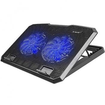 Tracer Snowman Almohadilla Fría para Portátil con Ventilador USB y Iluminación Azul