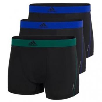 Bóxer adidas Active Micro Flex Eco para Hombre (3 unidades) - Negro, Azul Marino y Verde - Talla S