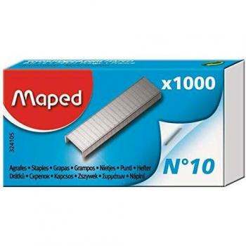 Caja de 1.000 Grapas nº 10 Maped, acero galvanizado