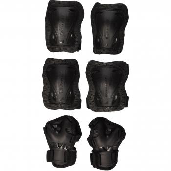 Rollerblade Niños Patines en Línea Schoner Bladegear Junior 3 Pack, Negro, XXXS, 06310400 001