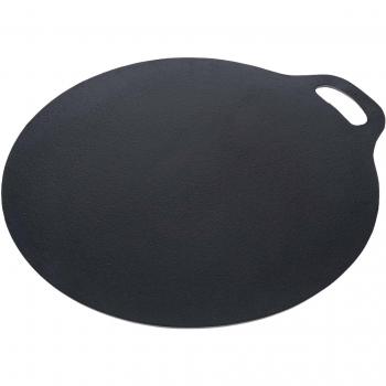 Plancha de Hierro Fundido Esmaltado Inducción 38cm para Pizza y Crepes, Budare Negra, Victoria 38526