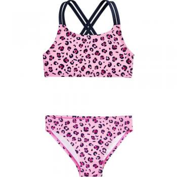 Playshoes Girls' UV Protection Bikini Set, Pink Leo