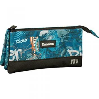 Estuche Portatodo Triple Compartimento Tandem Rider