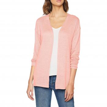 Vero Moda Vmbrianna LS Open Cardigan Boo, Chaqueta Punto para Mujer, Rosa