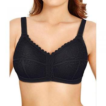 Berlei Women's Classic Full Cup Front Closure Bra - Black Polyamide - Size 36B