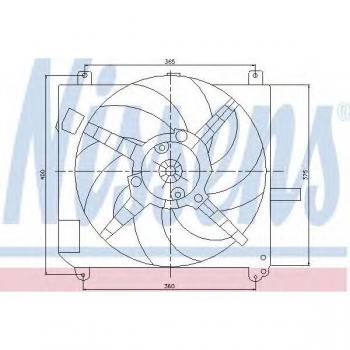 Ventilador de refrigeración del motor NISSENS 85167