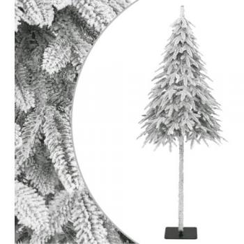Árbol de Navidad Artificial con Nieve Fluida 120 cm, Adorno Navideño con Soporte, Árbol Falso Realista, Decoración para Hogar Exterior