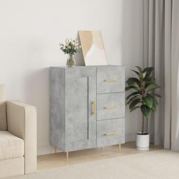 Armario de hormigón gris 69,5x34x90 cm de madera multicapa Vidaxl