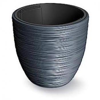 Macetero Prosperplast FURU Color Antracita con Depósito - 29,8 x 29,8 x 28 cm - Capacidad 15 L