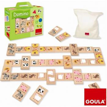 Goula Domino Granja Didáctico de Madera 28 Piezas Ref. 50267