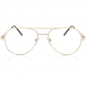 Gafas Anti-Azules Pilot Montura Completa Metálica Dorada para Niños - SmartBuy