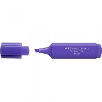 Faber-Castell 154656 - Caja con 10 marcadores fluorescentes tonos pastel Textliner 1546 color lila pastel