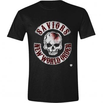 The Walking Dead - Saviors New World Order Hombres Camiseta - Negro - Tamaño Medium