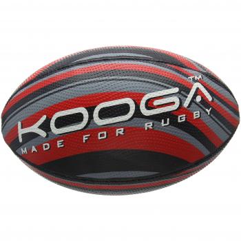 Kooga Wave Grip Ball - Negro/Rojo/Gris, tamaño 4