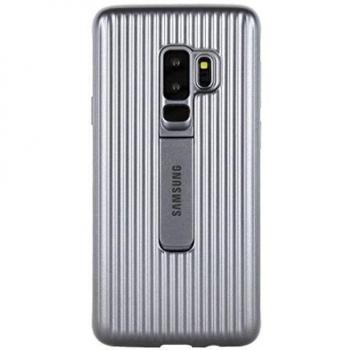 Samsung Protective Cover Case with Flip-Out Stand for Galaxy S9 Plus - Silver,EF-RG965CSEGWW