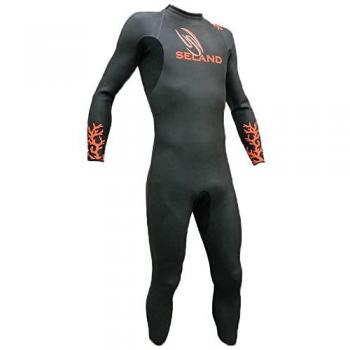 Traje de neopreno Seland SETI 5 negro naranja - XS