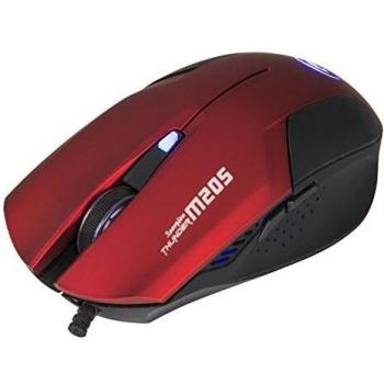 Marvo M205 - Ratón óptico de Gaming 1600 dpi, Rojo