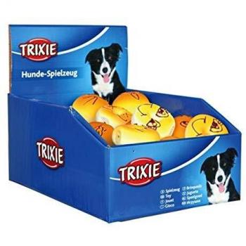 Hundespielzeug Smiley-Hantel Latex TRIXIE 19cm
