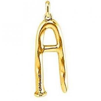 UNO de 50 - 18K Gold Plated Initial A Pendant Charm - Artisan Jewelry