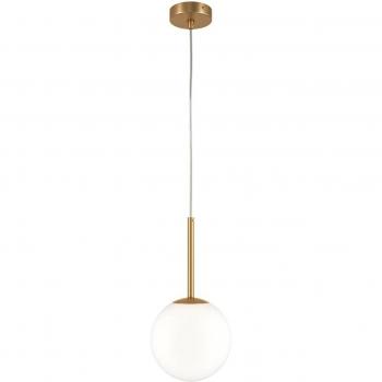 Lámpara Colgante Moderno Basic Form Oro y Blanco E14 180mm
