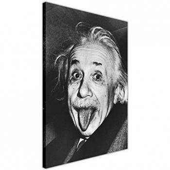 Cuadros en Lienzo Pared Art Prints Pop Art Lengua Fuera de Albert Einstein imagen decoración de la habitación Home Nostalgia, lona madera, 09- A0 - 40 X 30