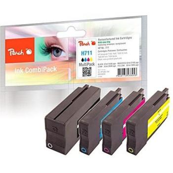 Pack de Tintas Ahorro Compatible HP No. 711 (CZ129AE, CZ130AE, CZ131AE, CZ132AE) - Incluye 4 Cartuchos (BK, C/M/Y) para HP DesignJet T520