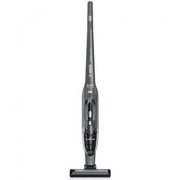 Bosch BBH2P214L Readyy’y 2-in-1 - Aspirador escoba vertical sin cable y de mano, autonomía hasta 43 min, batería Ion-Litio de 21.6 V, color gris grafito