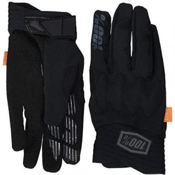 100 Percent Cognito 100% Glove Black/Charcoal XL Guantes para ocasión especial, Negro, Mediano para Hombre