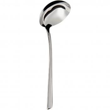Cazo para sopa Indo de acero inoxidable con mango ergonómico - Ideal para servir tus sopas y caldos con estilo