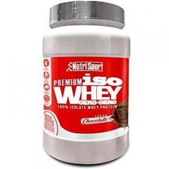 NUTRISPORT CLINICAL NUTRITION, S.A. - Iso Whey 0.0 Premium, Proteínas 90% en Polvo, Isoladas, Sin Lactosa, Sin Azúcar, 1Kg, Sabor Chocolate