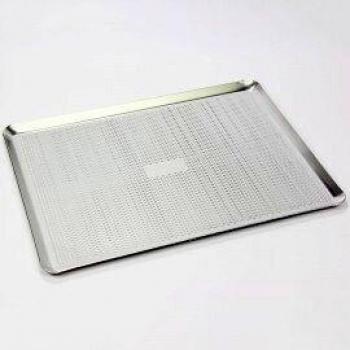 Placa de Hornear Perforada de Aluminio 40x30 cm - Microperforaciones - Fabricada en Francia