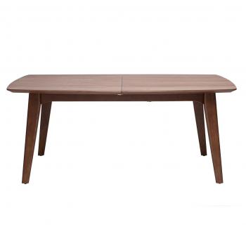 Mesa de comedor extensible nogal L180-230 FIFTIES Miliboo