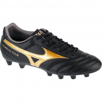 Botas de fútbol Mizuno Morelia II Club FG, zapatos de fútbol negros para hombre