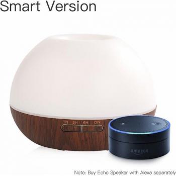 Humidificador Difusor de Aromaterapia Inteligente WIFI 300ML con Control por APP Alexa y LED