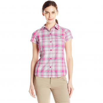Columbia Women 's Silver Ridge Multi-Plaid Camiseta, Camiseta, Mujer, Color Haute Pink Dobby Plaid, tamaño Medium