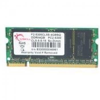 G.Skill SO DDR2 PC2-5300 CL5 4GB 4GB DDR2 667MHz módulo de - Memoria