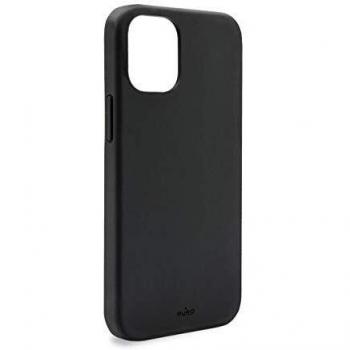 Puro Funda Silicona Icon Apple iPhone 12 Negra
