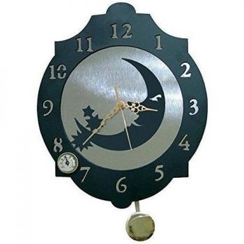 IMEX EL ZORRO El Zorro 11324-Reloj Luna, 374 x 312 mm, Metal, Gris, 40x34x7 cm