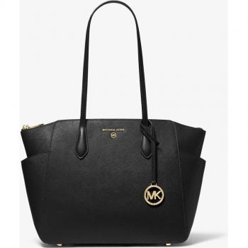 Bolso de hombro Marilyn tote de piel en color negro