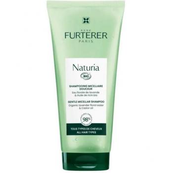 René Furterer Naturia Gentle Micellar Shampoo 200mL - Ultra gentle sulfate-free micellar shampoo, suitable for all hair types, family-friendly, extra soft formula