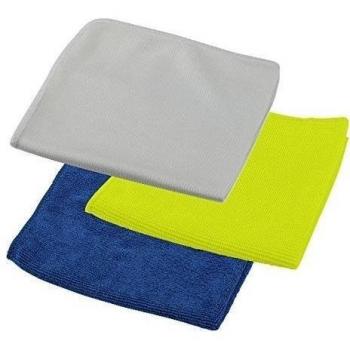3 pieza set premium brillo - Paños de microfibra - Especialmente para espejo de vidrio cristal Vitrinas cerank ock - Campos Muebles Cristal superficies - con diferentes microfibra estructuras